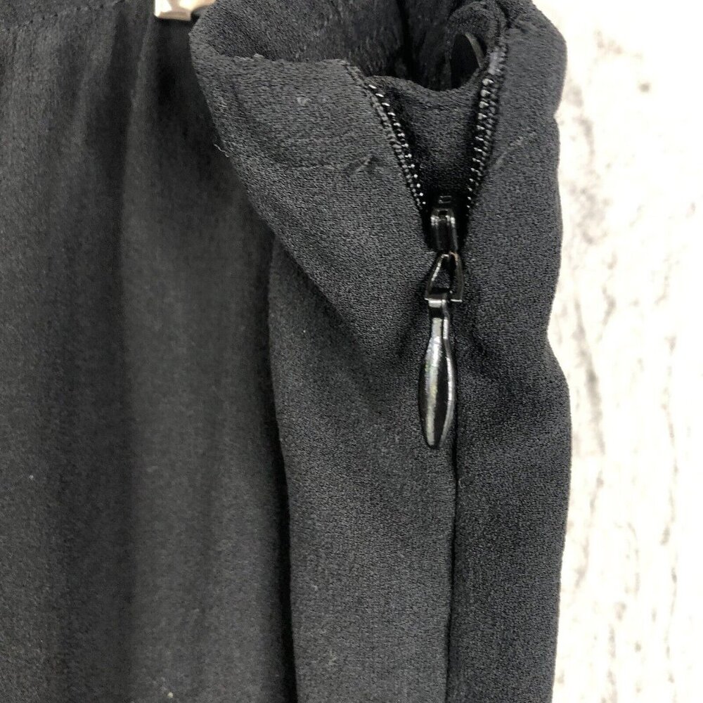 Eileen Fisher Silk Pants Womens Extra Large Black Georgette Crepe Career NEW - Picture 7 of 16